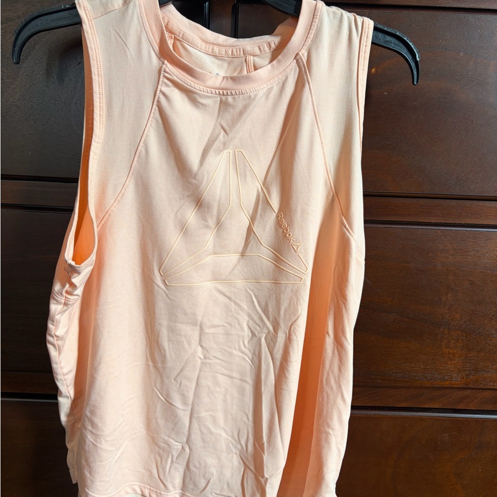 Reebok Women's Light Coral Muscle Tee